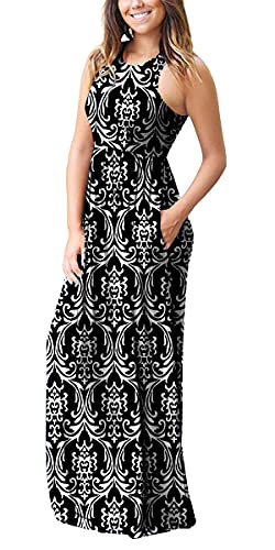 PCEAIIH Women's Maxi Dress Casual Deep V Short Sleeve Floral Ladies Wrap Long Dress with Pockets