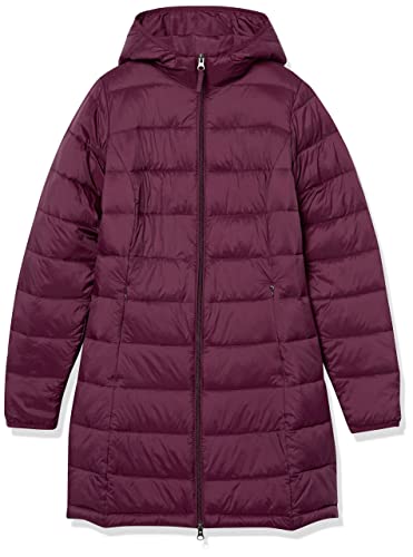 Amazon Essentials Women's Lightweight Water-Resistant Hooded Puffer Coat