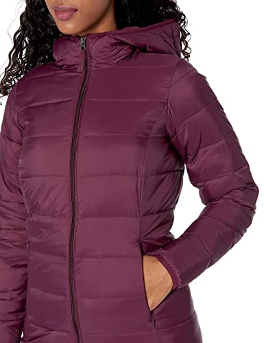 Amazon Essentials Women's Lightweight Water-Resistant Hooded Puffer Coat