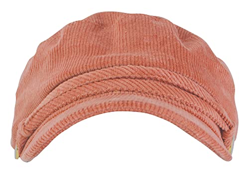 Sock Snob Ladies Cotton Casual Peaked Denim or Corduroy Baker Boy Hat Fiddler Cap with Rope