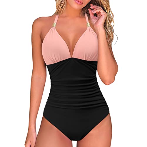 RXRXCOCO Women Tummy Control Bathing Suits for Women Plus Size Swimsuit One Piece Swimwear