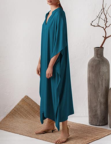 Bsubseach Swimsuit Cover Up for Swimwear Women Kaftan Dresses Summer Caftan with Drawstring