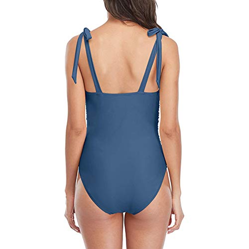 CharmLeaks Women's One Piece Swimming Costume Plunge Cutout Monokini Bathing Suit