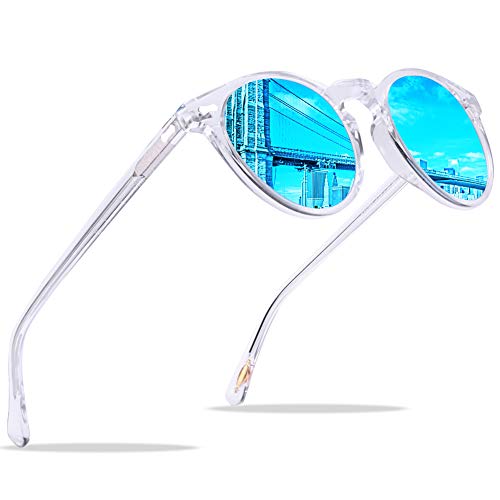 CARFIA Polarised Womens Sunglasses Vintage UV400 Protection Acetate Frame