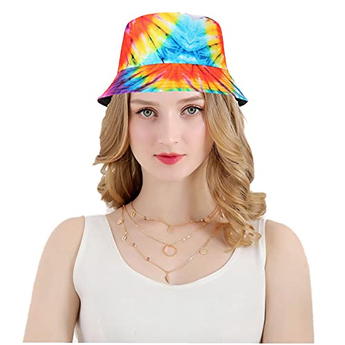 MengPa Unisex Bucket Hat Men Women Summer Travel Sun Fisherman Hats Reversible