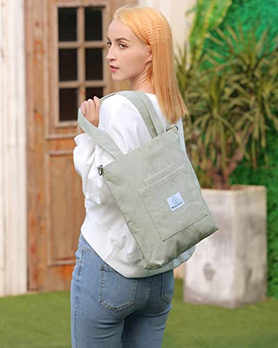 Makukke Corduroy Totes Bag - Women's Shoulder Handbags Big Capacity Shopping Bag