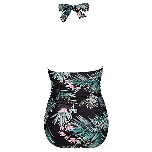 RXRXCOCO Women Tummy Control Bathing Suits for Women Plus Size Swimsuit One Piece Swimwear