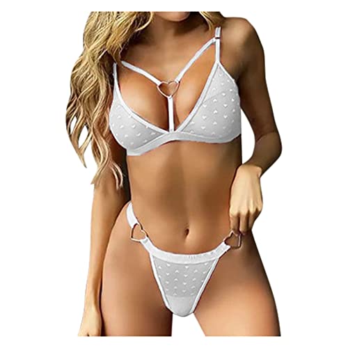 Lingerie Set Love Honey Lingerie Set Long Sleeve Stockings for Women Lingerie Sets for Women UK White Black Bodysuit Women Plus Size Valentines Day Sales Clearance