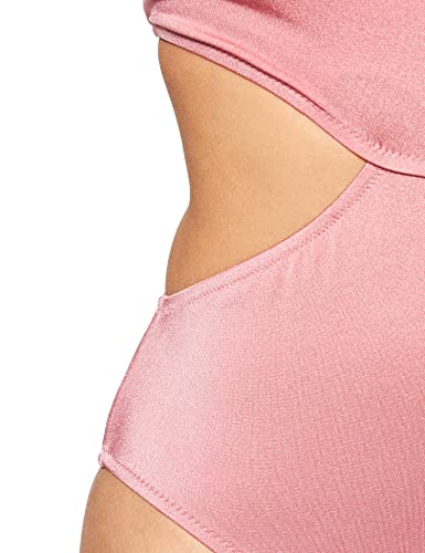 Iris & Lilly Women's One Shoulder Cut Out Swimsuit