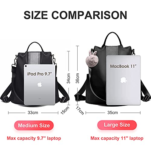 Charmore Women Backpack Ladies Rucksack Waterproof Nylon School bags Anti-theft Dayback Shoulder Bags