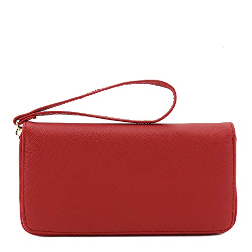 2pcs Set Classic Triple Zip Top Handle Small Satchel Bag with Zip Around Wallet