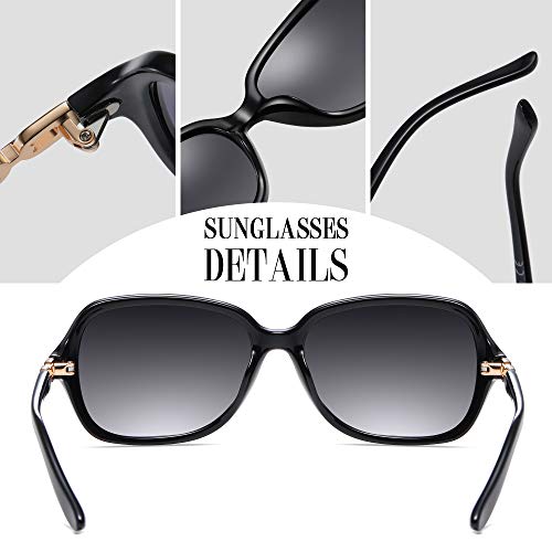 AOMASTE Retro Square Polarized Sunglasses for Women 100% UV400 Protection Lens Driving Outdoor Eyewear