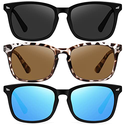 Ougenni Sunglasses Womens Trendy Classic Retro Style Polarized Sunglasses for Women and Men UV Protection