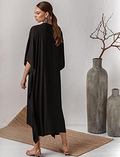 Bsubseach Swimsuit Cover Up for Swimwear Women Kaftan Dresses Summer Caftan with Drawstring