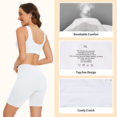 SIHOHAN Womens Slip Shorts Comfortable Short Pants Ultra Soft Seamless Long Briefs for Under Dresses Leggings and Yoga