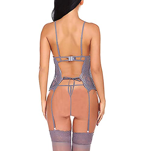 AMhomely Sexy Lingerie for Women Naughty Erotic Outfits Women Elegant Sexy Lingerie Lace Gauze Underwear Bodysuit Suit Slutty Underwears Nightwear Sets for Ladies