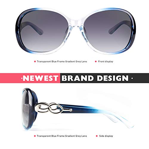CGID Sunglasses Womens Ladies Polarised Retro Designer Sun Glasses Brown Big Frame Oversized Shades UV Protection Goggles