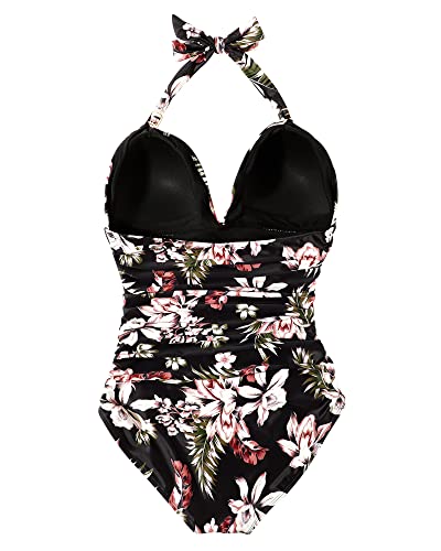 RXRXCOCO Women Tummy Control Bathing Suits for Women Plus Size Swimsuit One Piece Swimwear