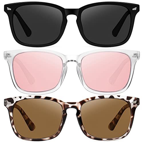 Ougenni Sunglasses Womens Trendy Classic Retro Style Polarized Sunglasses for Women and Men UV Protection