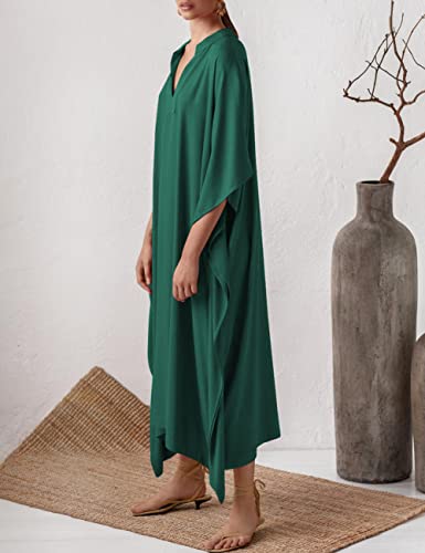Bsubseach Swimsuit Cover Up for Swimwear Women Kaftan Dresses Summer Caftan with Drawstring