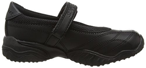Skechers Girl's Velocity Pouty Mary Janes, Black Smooth Trim