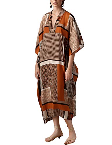 Bsubseach Swimsuit Cover Up for Swimwear Women Kaftan Dresses Summer Caftan with Drawstring