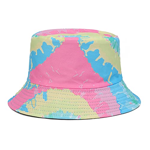 MengPa Unisex Bucket Hat Men Women Summer Travel Sun Fisherman Hats Reversible