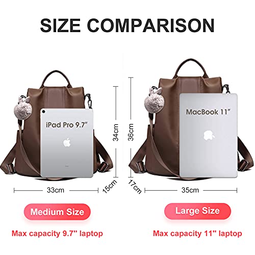 Charmore Women Backpack Ladies Rucksack Waterproof Nylon School bags Anti-theft Dayback Shoulder Bags