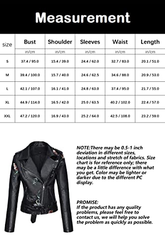 Bellivera Womens Faux Leather Casual Jacket Moto Fall Clothes Coat