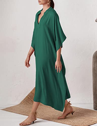 Bsubseach Swimsuit Cover Up for Swimwear Women Kaftan Dresses Summer Caftan with Drawstring