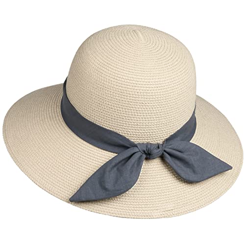 FURTALK Womens Beach Sun Straw Hat UV UPF50 Travel Foldable Brim Summer UV Hat