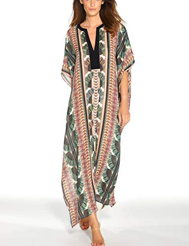 Bsubseach Swimsuit Cover Up for Swimwear Women Kaftan Dresses Summer Caftan with Drawstring