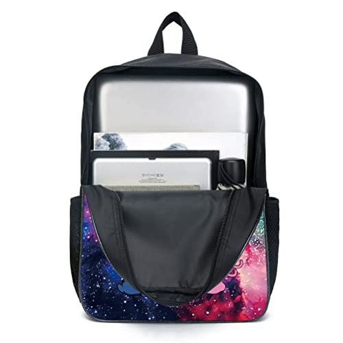 SHANGYE Stitch Backpack with Lunch Bag Pencil Case, 3Pcs Kid Bookbags Set, 3D Printed Travel Rucksacks Kids School Bag