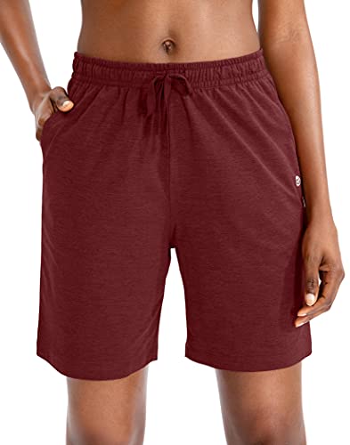G Gradual Women's Bermuda Shorts Jersey Shorts with Deep Pockets 7" Long Shorts for Women Lounge Walking Athletic