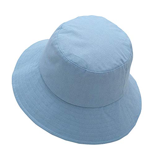 Anycosy Cotton Bucket Hat Women Summer Outdoor Floppy Sun Cap Packable with Big Wide Brim