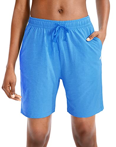 G Gradual Women's Bermuda Shorts Jersey Shorts with Deep Pockets 7" Long Shorts for Women Lounge Walking Athletic
