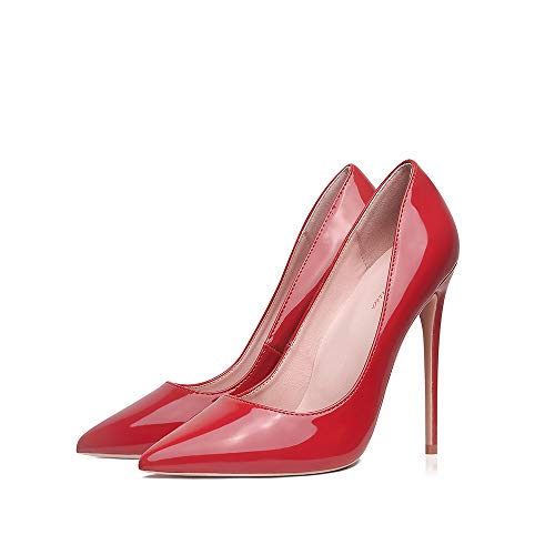 GENSHUO Women Fashion Pointed Toe High Heel Pumps Sexy Slip On Stiletto Party Shoes