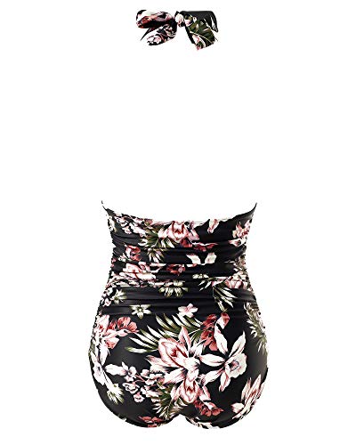 RXRXCOCO Women Tummy Control Bathing Suits for Women Plus Size Swimsuit One Piece Swimwear