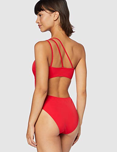 Iris & Lilly Women's One Shoulder Cut Out Swimsuit