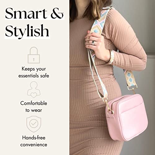 Lily England Ladies Cross Body Bag - Handbag with Adjustable Wide Strap & Gold Purse Chain - Multipurpose Shoulder & Crossbody Bags for Women