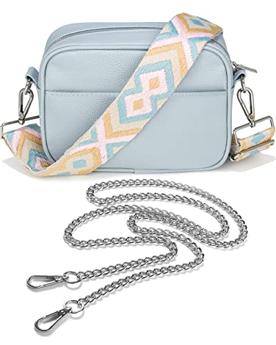 Lily England Ladies Cross Body Bag - Handbag with Adjustable Wide Strap & Gold Purse Chain - Multipurpose Shoulder & Crossbody Bags for Women