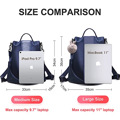 Charmore Women Backpack Ladies Rucksack Waterproof Nylon School bags Anti-theft Dayback Shoulder Bags