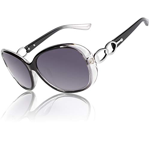 CGID Sunglasses Womens Ladies Polarised Retro Designer Sun Glasses Brown Big Frame Oversized Shades UV Protection Goggles