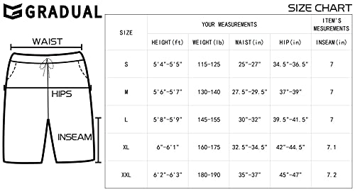 G Gradual Women's Bermuda Shorts Jersey Shorts with Deep Pockets 7" Long Shorts for Women Lounge Walking Athletic