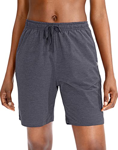 G Gradual Women's Bermuda Shorts Jersey Shorts with Deep Pockets 7" Long Shorts for Women Lounge Walking Athletic