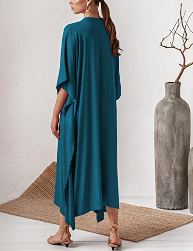Bsubseach Swimsuit Cover Up for Swimwear Women Kaftan Dresses Summer Caftan with Drawstring