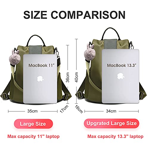Charmore Women Backpack Ladies Rucksack Waterproof Nylon School bags Anti-theft Dayback Shoulder Bags