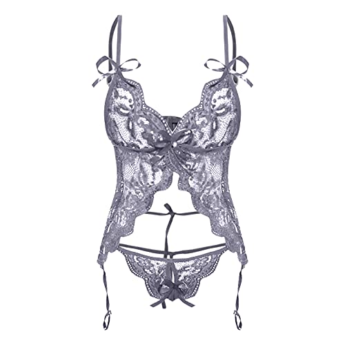 AMhomely Sexy Lingerie for Women Naughty Erotic Outfits Women Elegant Sexy Lingerie Lace Gauze Underwear Bodysuit Suit Slutty Underwears Nightwear Sets for Ladies