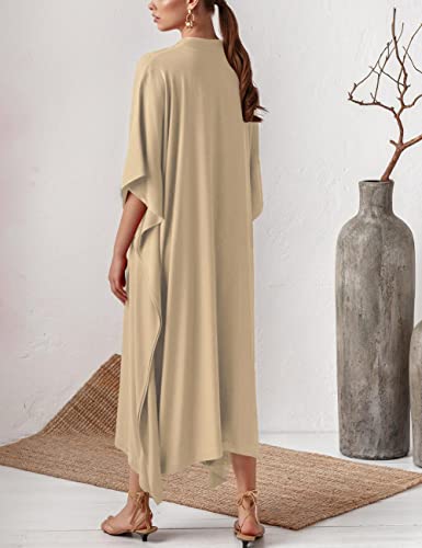 Bsubseach Swimsuit Cover Up for Swimwear Women Kaftan Dresses Summer Caftan with Drawstring