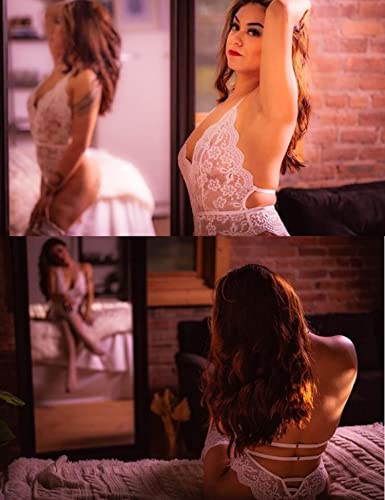 BESDEL Women One Piece Lingerie Lace Sexy Baby Dolls Teddy Sleepwear